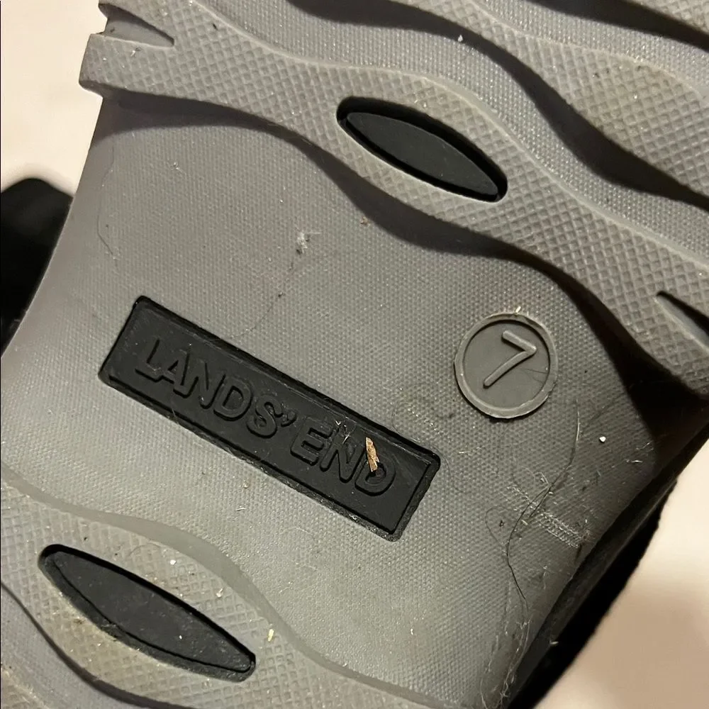 Lands' End Black Winter Boots